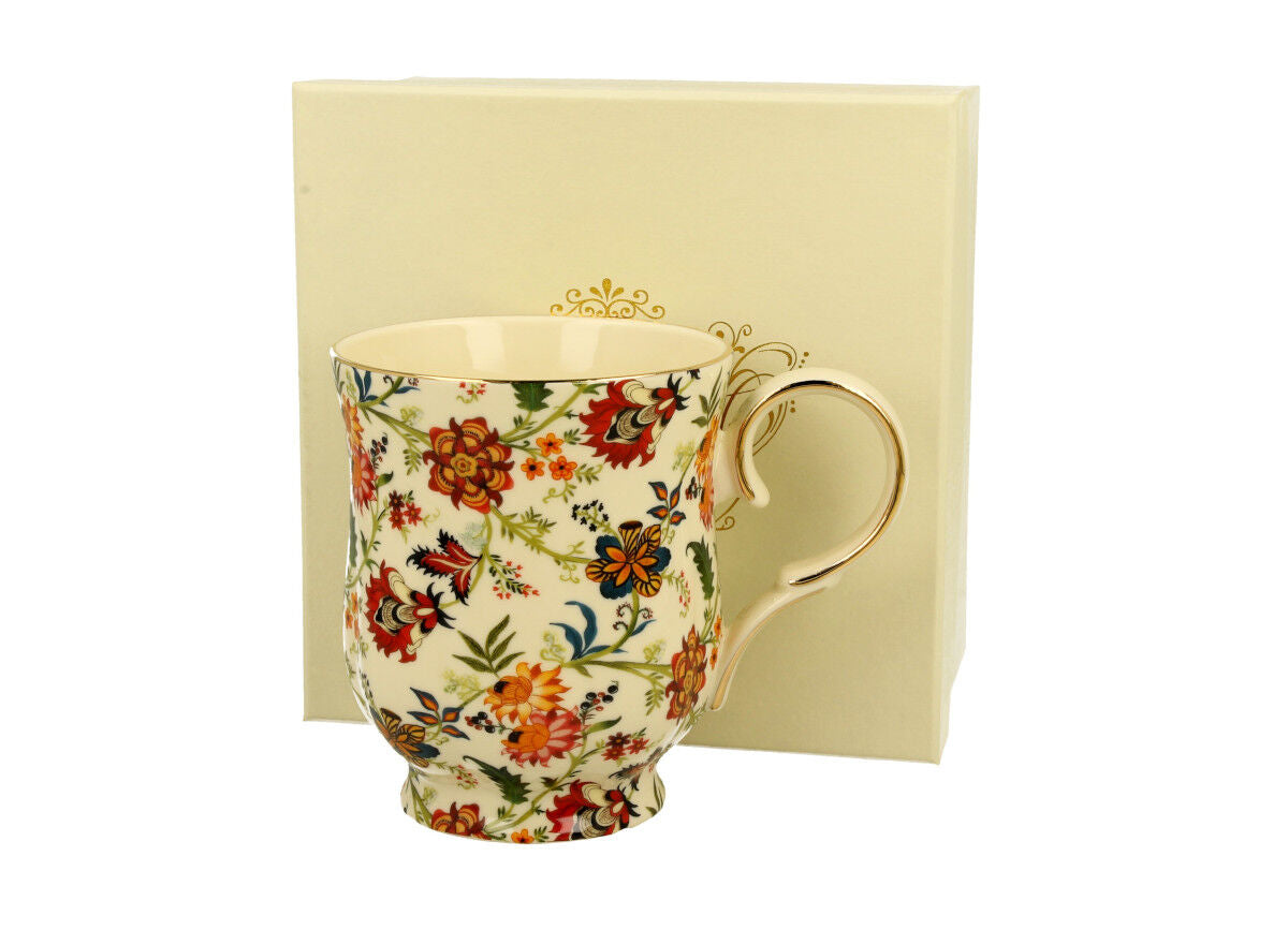 DUO ECRU Becher 450 ml FANTASY New Bone China Porzellan