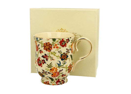 DUO ECRU Becher 450 ml FANTASY New Bone China Porzellan