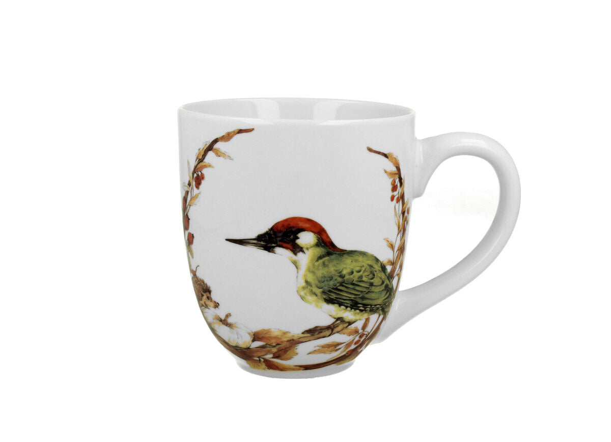 DUO ANIMALS XXL Becher 1000 ml PAINTED WOODPECKER New Bone China Porzellan – Bild 2