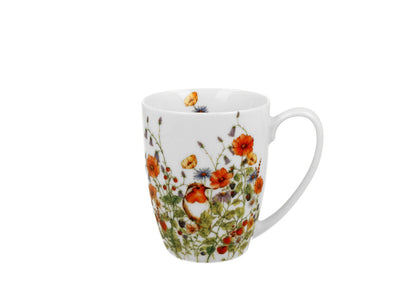 10er SET DUO FLORAL Klassischer Becher 350 ml WILD BIRD New Bone China Porzellan – Bild 3