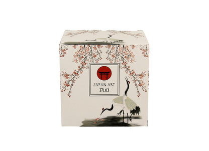 DUO ART GALLERY Klassischer Becher 350 ml SAKURA & CRANES New Bone China Porzellan – Bild 3