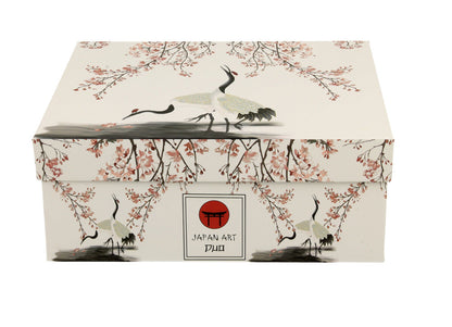 DUO ART GALLERY 2er-Set Espressotassen 90 ml SAKURA & CRANES mit Untertassen, New Bone China Porzellan – Bild 5
