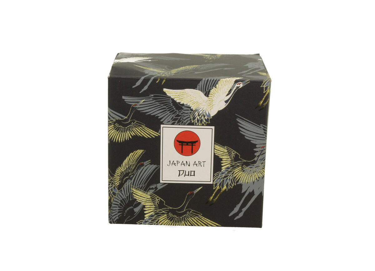 DUO ART GALLERY Klassischer Becher 350 ml CRANES AT NIGHT New Bone China Porzellan – Bild 3