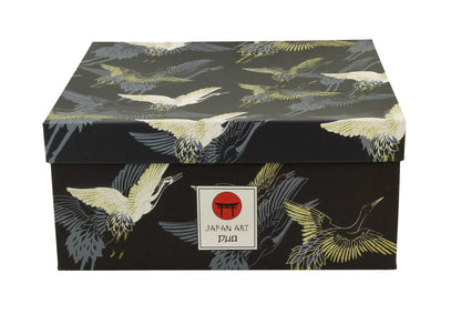 DUO ART GALLERY 2er-Set Tassen 280 ml CRANES AT NIGHT mit Untertassen, New Bone China Porzellan – Bild 5