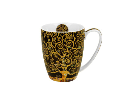 DUO ART GALLERY Klassischer Becher 360 ml TREE OF LIFE New Bone China Porzellan – Bild 2