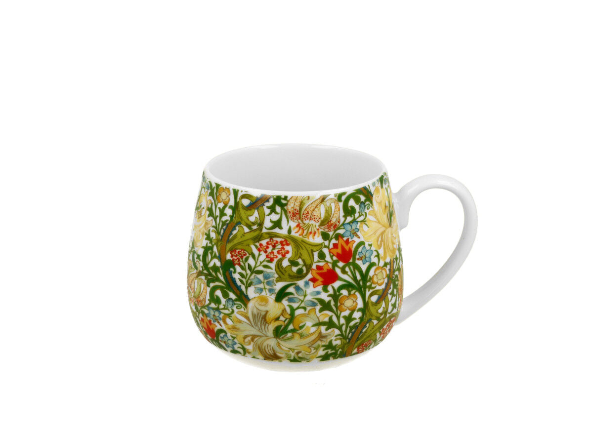 DUO ART GALLERY Fassbecher 430 ml GOLDEN LILLY New Bone China Porzellan – Bild 2