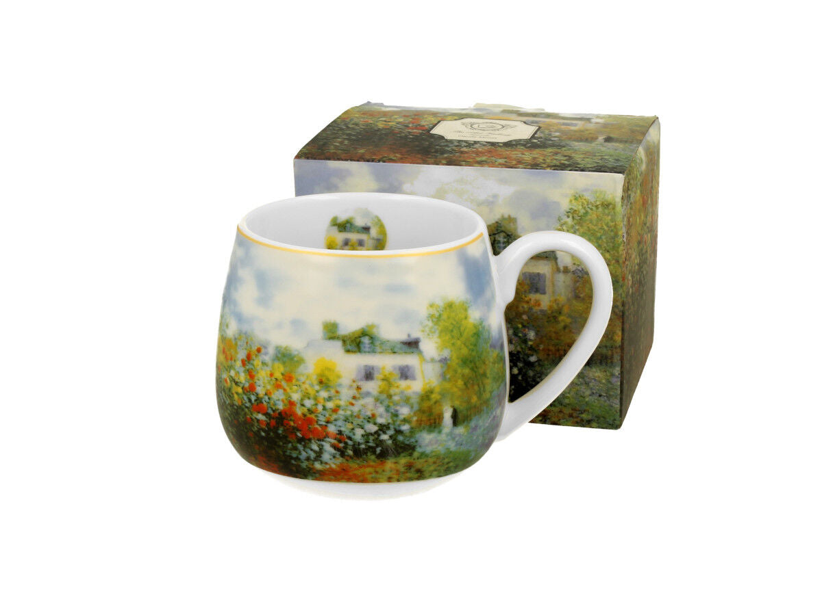 10er SET DUO ART GALLERY Fassbecher 430 ml THE GARDEN AT ARGENTEUIL New Bone China Porzellan – Bild 2