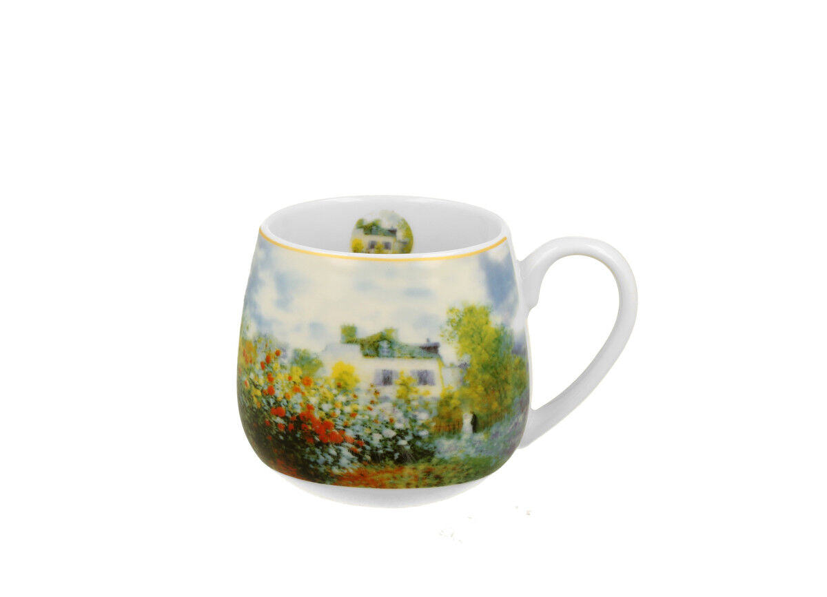 10er SET DUO ART GALLERY Fassbecher 430 ml THE GARDEN AT ARGENTEUIL New Bone China Porzellan – Bild 3