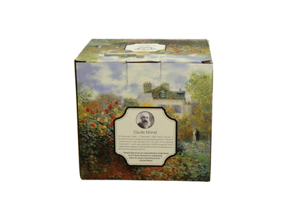 DUO ART GALLERY Fassbecher 430 ml THE GARDEN AT ARGENTEUIL mit Teesieb, New Bone China Porzellan – Bild 4