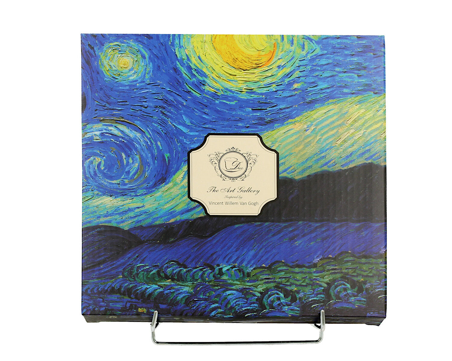 DUO ART GALLERY Dessertteller 2er Set STARRY NIGHT inspired by Van Gogh New Bone China Porzellan – Bild 4