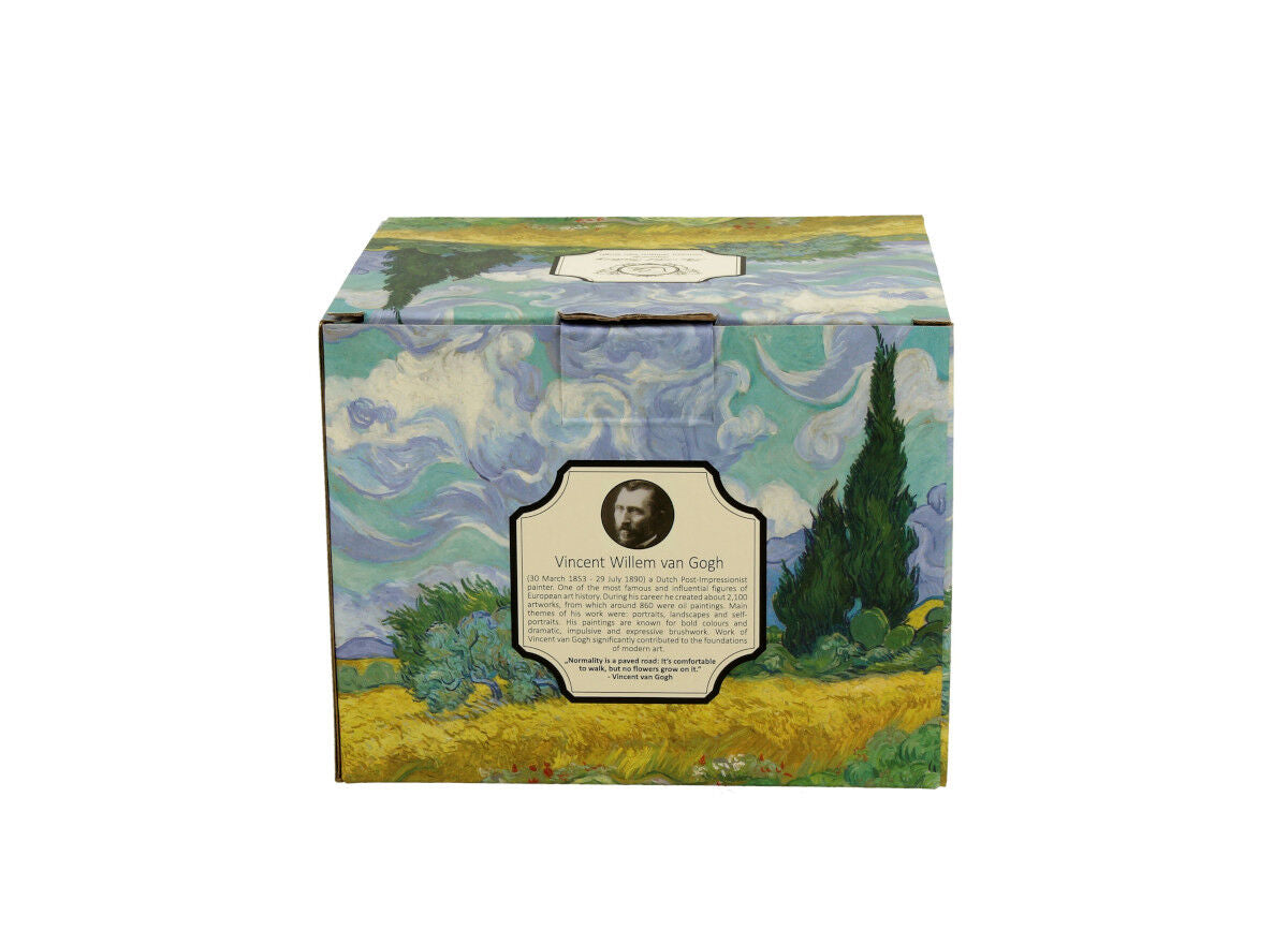 DUO ART GALLERY Fassbecher 430 ml WHEAT FIELD inspired by Van Gogh, New Bone China Porzellan – Bild 3