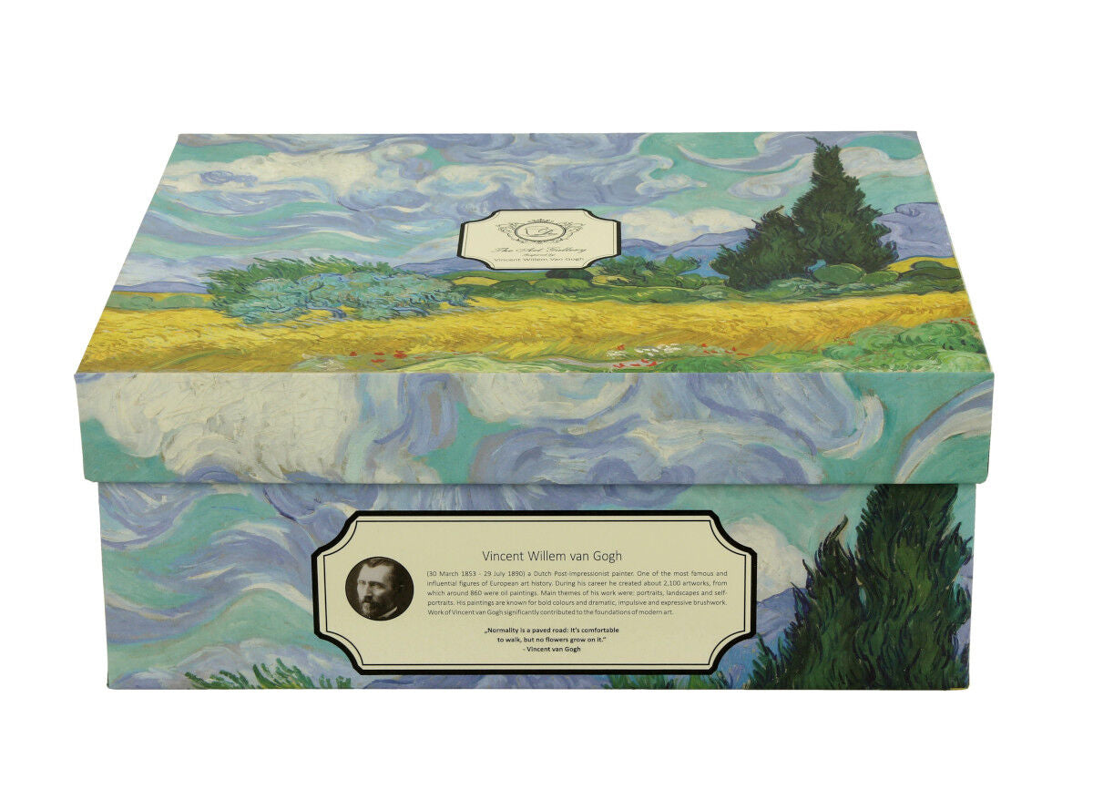 DUO ART GALLERY 2er-Set Espressotassen 90 ml WHEAT FIELD mit Untertassen, New Bone China Porzellan – Bild 5