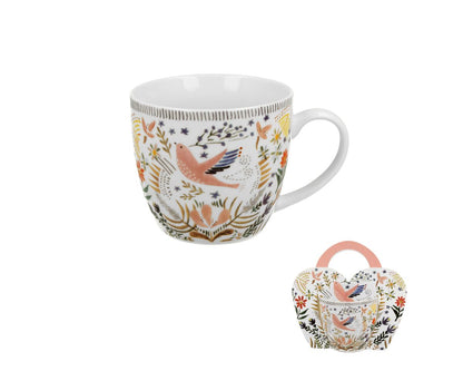 10er SET DUO ETNO Becher 460 ml SANIN in Tragetasche, New Bone China Porzellan – Bild 3