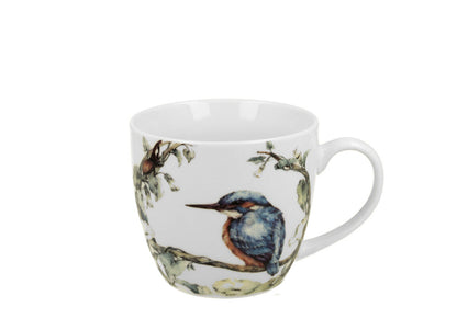 10er SET DUO ANIMALS Becher 460 ml PAINTED KINGFISHER in Tragetasche, New Bone China Porzellan – Bild 2