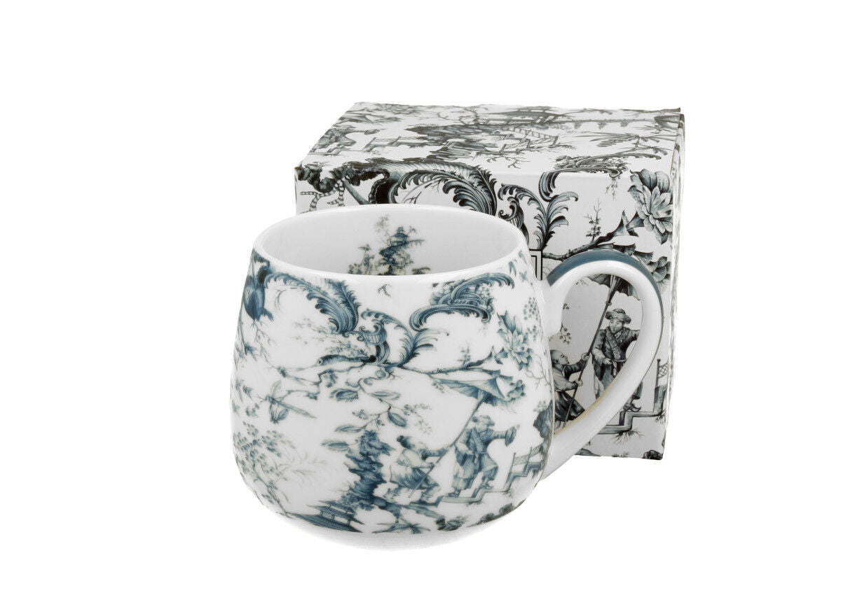 DUO ART GALLERY Fassbecher 430 ml ORIENT BLUE New Bone China Porzellan