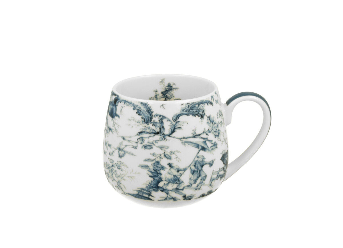 DUO ART GALLERY Fassbecher 430 ml ORIENT BLUE New Bone China Porzellan – Bild 2