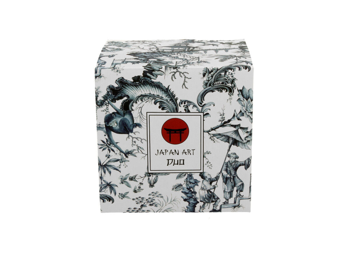 DUO ART GALLERY Klassischer Becher 360 ml ORIENT BLUE New Bone China Porzellan – Bild 3