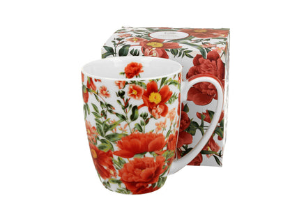 10er SET DUO FLORAL Klassischer Becher 360 ml FELICITY New Bone China Porzellan – Bild 2