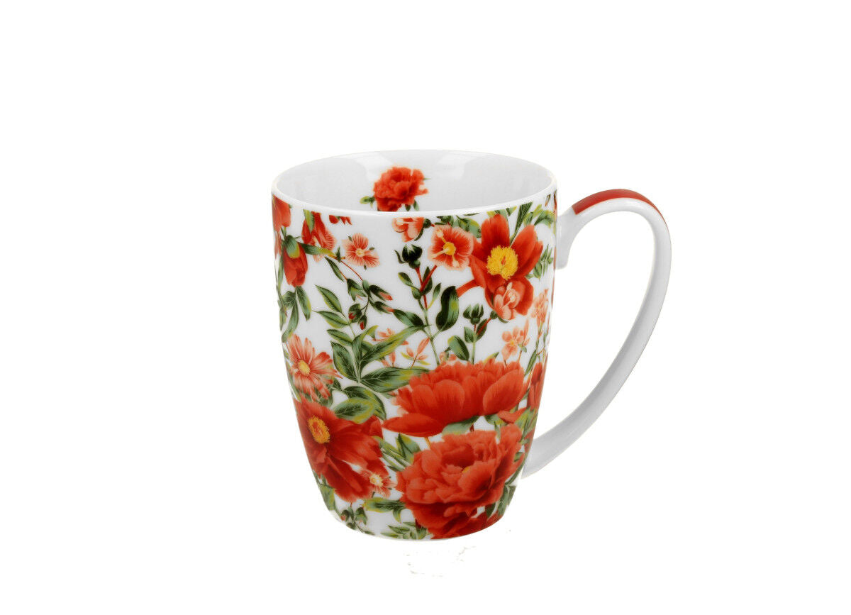 10er SET DUO FLORAL Klassischer Becher 360 ml FELICITY New Bone China Porzellan – Bild 3
