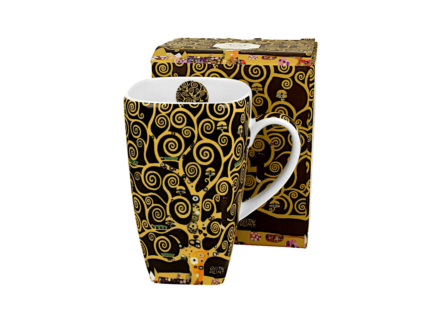 DUO ART GALLERY Klassischer Becher 630 ml TREE OF LIFE New Bone China Porzellan – Bild 2