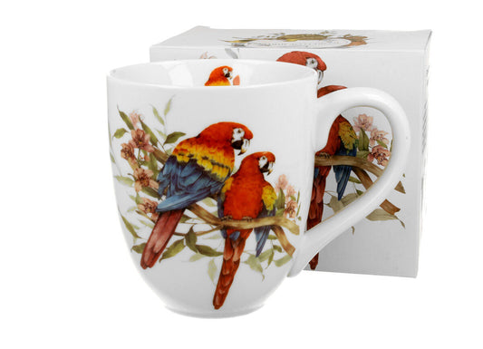 DUO ANIMALS XXL Becher 1000 ml SCARLET MACAW New Bone China Porzellan