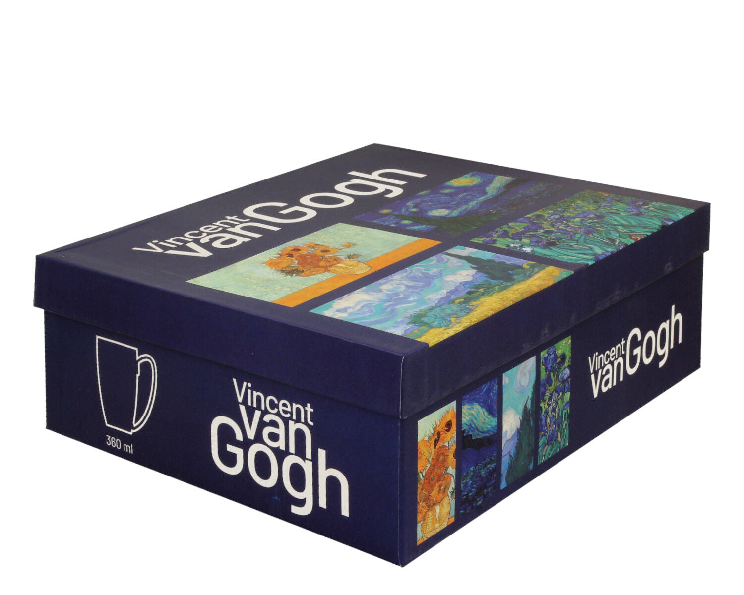 DUO ART GALLERY 4er-Set klassische Becher 360 ml inspired by VAN GOGH aus New Bone China Porzellan – Bild 5