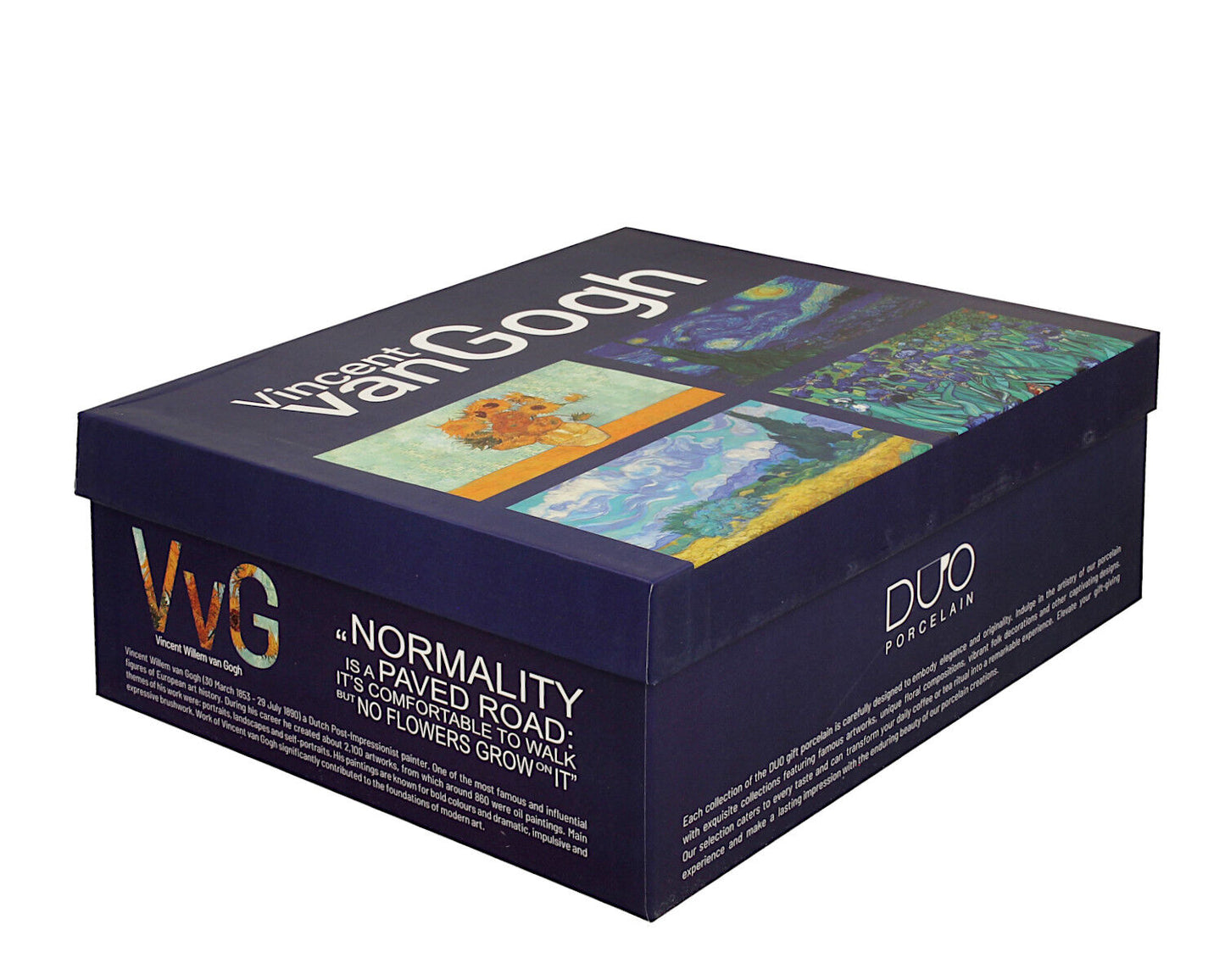 DUO ART GALLERY 4er-Set klassische Becher 360 ml inspired by VAN GOGH aus New Bone China Porzellan – Bild 6