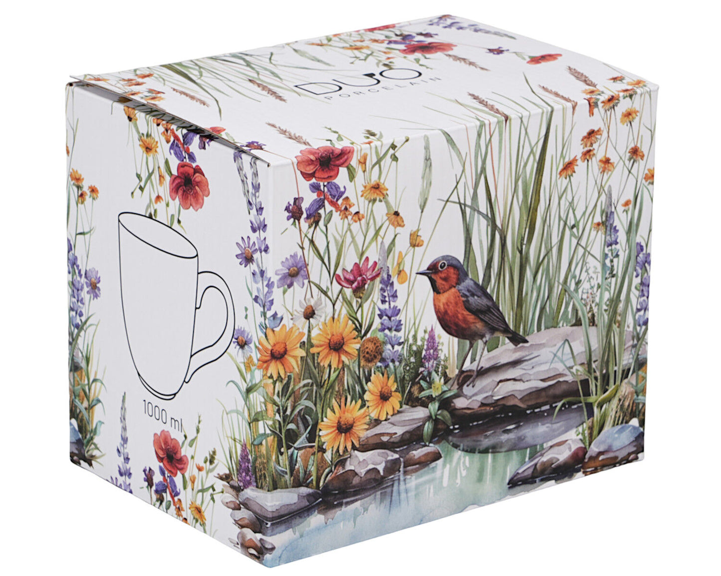 DUO Flowers Classic XXL Becher 1000 ml JULY, New Bone China Porzellan – Bild 4