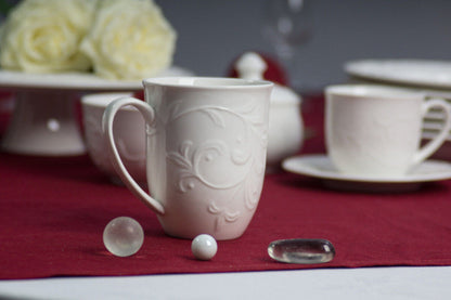 DUO WHITE Becher 300 ml HEMINGWAY New Bone China Porzellan – Bild 4