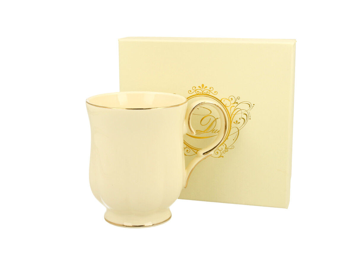 DUO ECRU Becher 450 ml CLARK New Bone China Porzellan