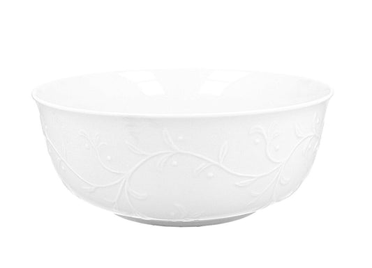 DUO WHITE Salatschale 22,5 cm HEMINGWAY New Bone China Porzellan
