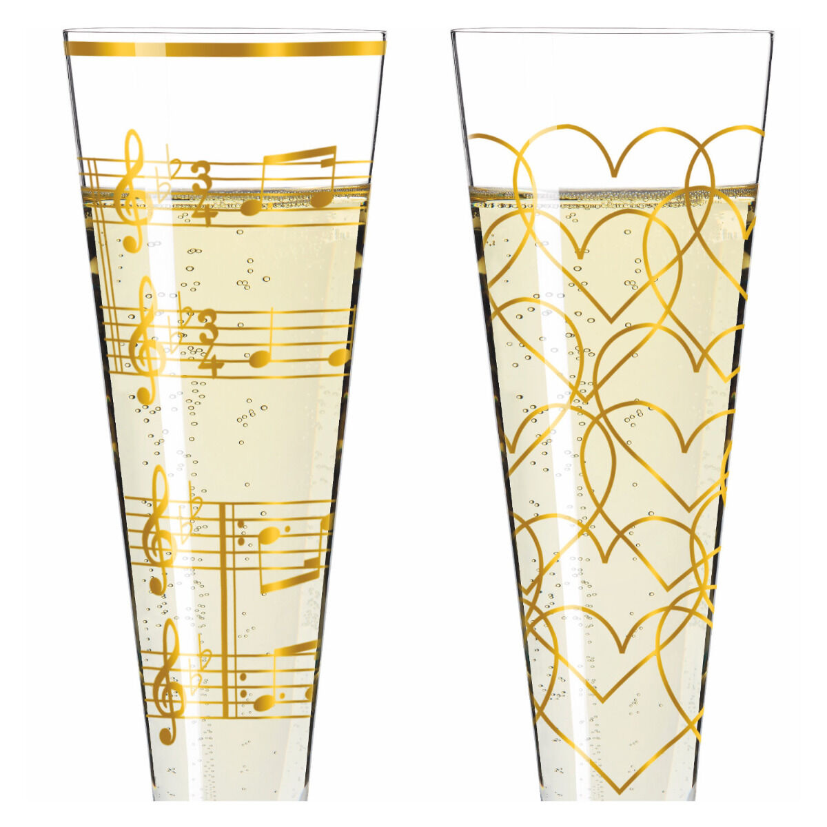 Ritzenhoff 6031006 Champagnerglas-Set H23 GOLDNACHT Nathalie Jean, Rurik Mahlberg 2023