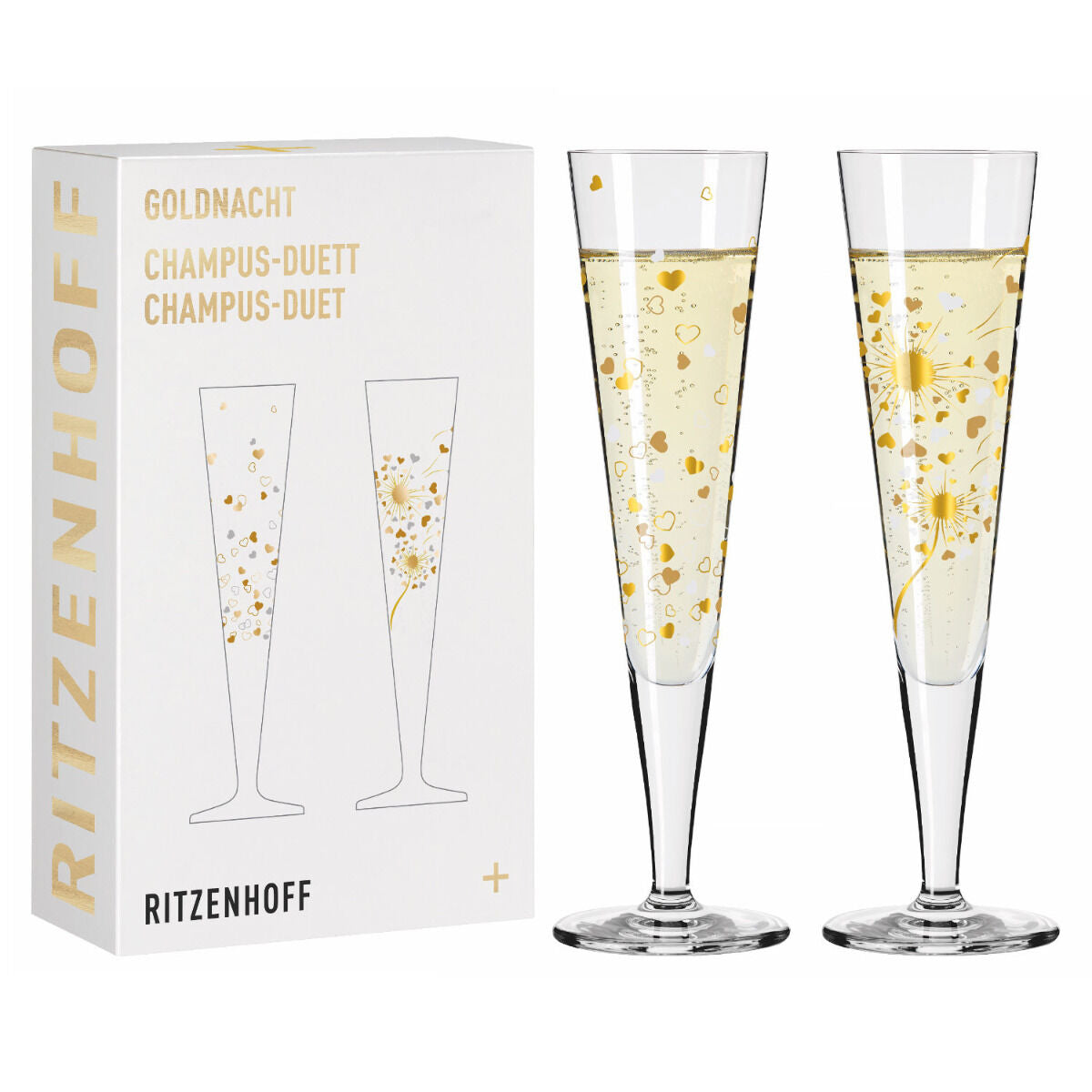 Ritzenhoff 6031007 Champagnerglas-Set F24 GOLDNACHT Ana Vasconcelos 2024