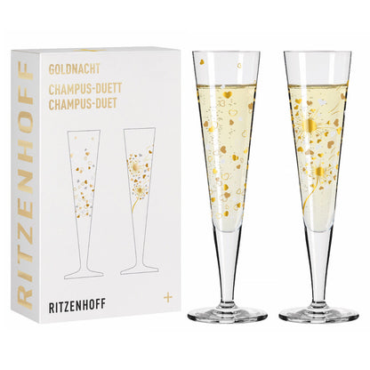 Ritzenhoff 6031007 Champagnerglas-Set F24 GOLDNACHT Ana Vasconcelos 2024
