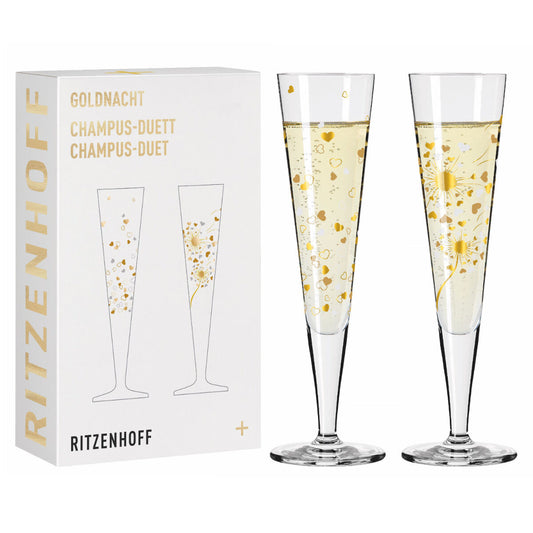 Ritzenhoff 6031007 Champagnerglas-Set F24 GOLDNACHT Ana Vasconcelos 2024