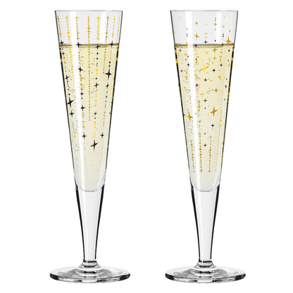 Ritzenhoff 6031008 Champagnerglas-Set H24 GOLDNACHT Sonja Eikler 2024