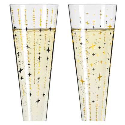 Ritzenhoff 6031008 Champagnerglas-Set H24 GOLDNACHT Sonja Eikler 2024