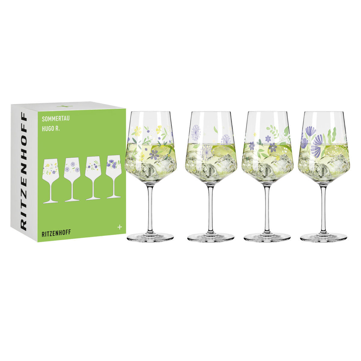Ritzenhoff 6041007 Aperitifglas 4er-Set F25 SOMMERTAU Hugo 2025