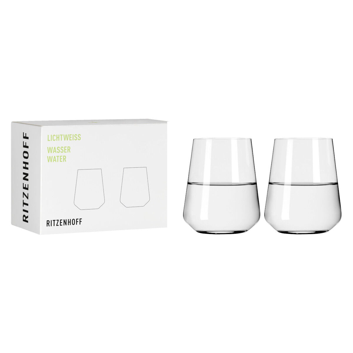 Ritzenhoff 6111007 Wasserglas-Set #1 LICHTWEISS Nadine Niggemeier 2022 in Geschenkbox