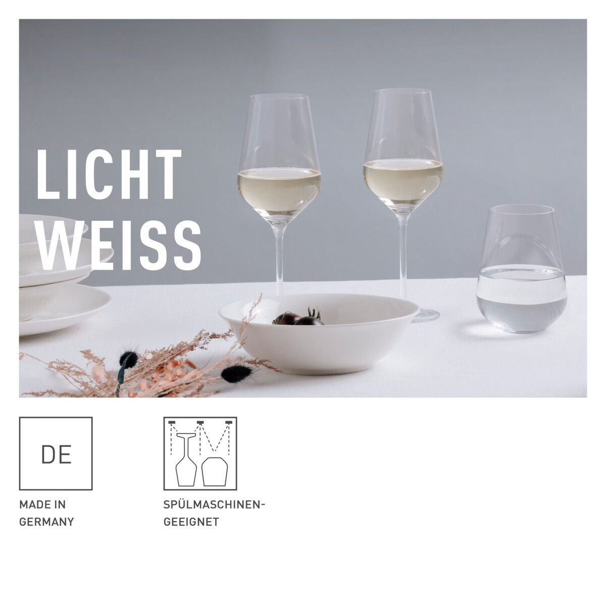 Ritzenhoff 6111012 Aurelie Weßwein- und Wasserglas-Set #2 LICHTWEISS Nadine Niggemeier 2022 in Geschenkbox