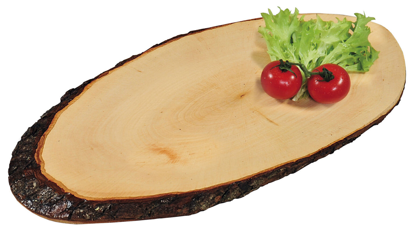 KESPER Rindenservierbrett 61200 aus Erlenholz Länge ca. 35 - 39 cm / Vesperbrett / Brotzeitbrett