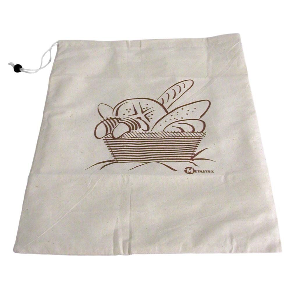 METALTEX Brotbeutel 34 x 34 cm, Baumwolle / Aufbewahrungsbeutel für Brot