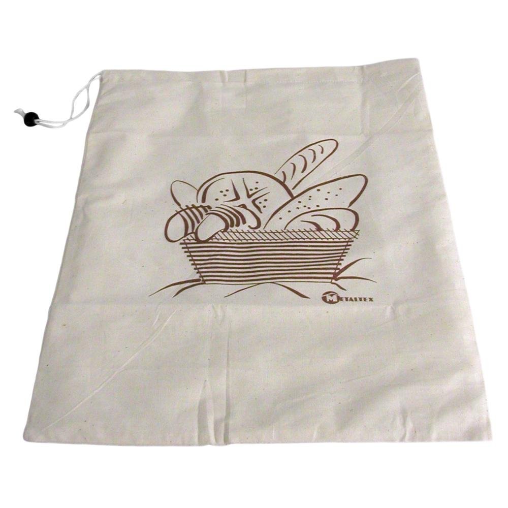 METALTEX Brotbeutel 34 x 34 cm, Baumwolle / Aufbewahrungsbeutel für Brot