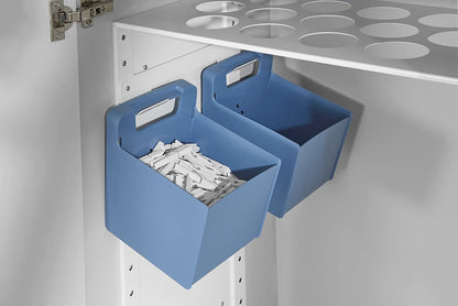 Hailo 3271501 2 Utensilienbehälter mit Wandhalter / Einbaumodul für 60 cm Schrankbreite