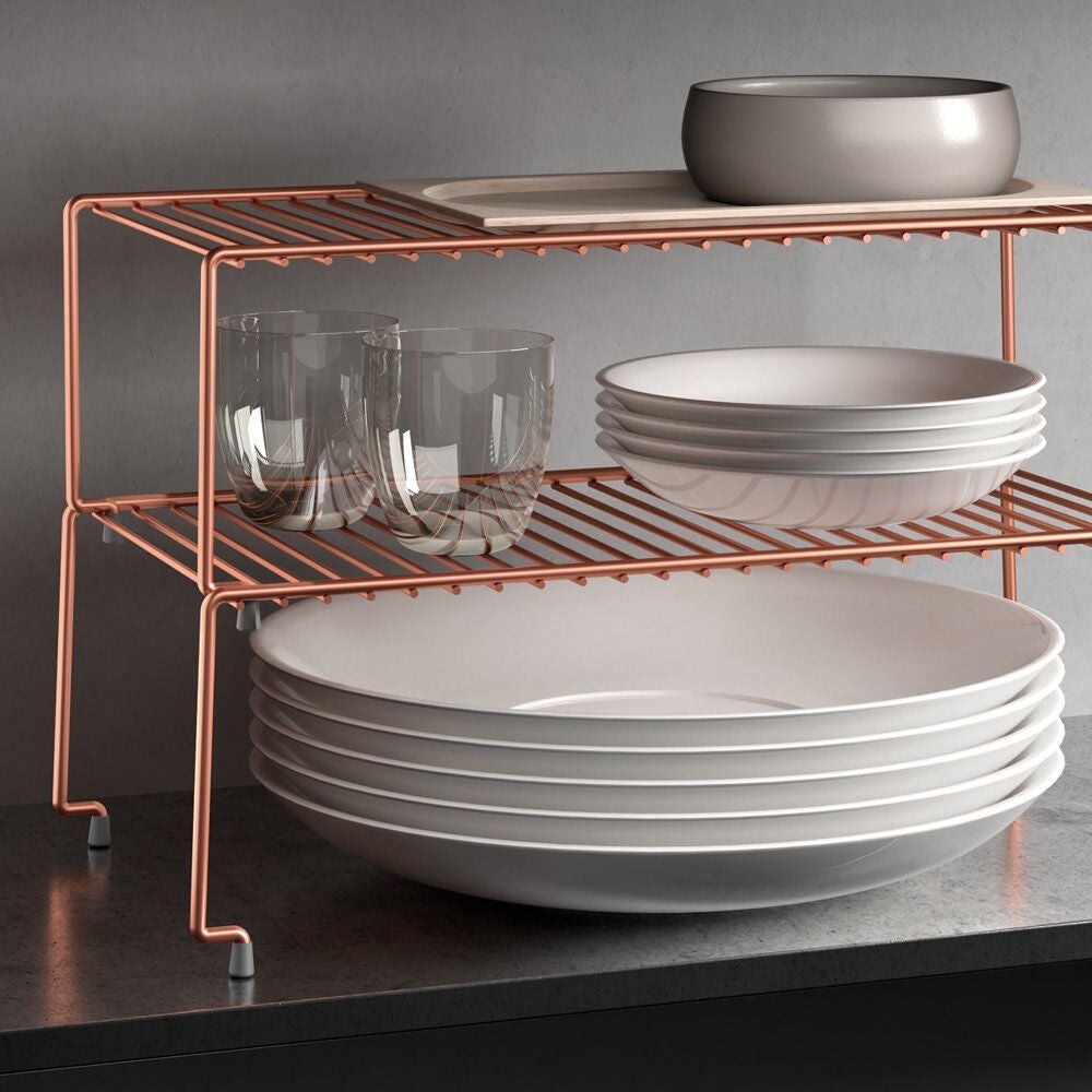 METALTEX 362503000 Brooklyn Schrankeinsatz 47x23x15 cm Polytherm Copper, stapelbar