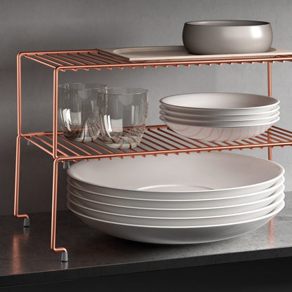 METALTEX 362503000 Brooklyn Schrankeinsatz 47x23x15 cm Polytherm Copper, stapelbar