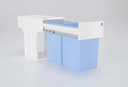 HAILO 3666661 AS Tandem 15/15 weiß AntiBak ab 30 cm Schrankbreite