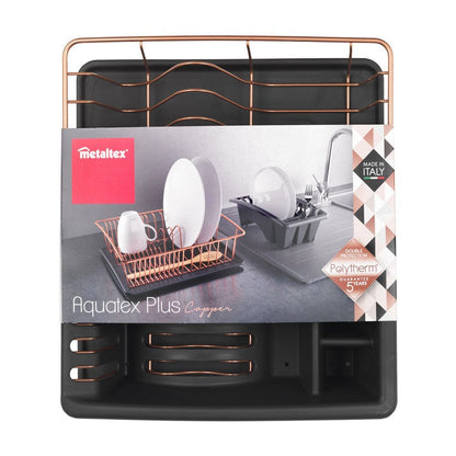 METALTEX 325826000 Aquatex Plus Polytherm Copper 35 x 32 x 12 cm - Spülkorb, Schale und Bestecksammler / Geschirrkorb / Abtropfgestell