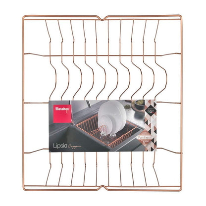 METALTEX 323640000 Lipsia Spülkorb 36 x 33 cm, Polytherm Copper / Geschirrkorb / Abtropfgestell