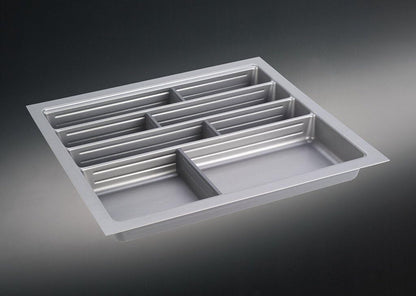 Besteckeinsatz Ordine für 60 cm Schrank, zuschneidbar (B 500-540 x T 450-490 mm), edelstahlfarbig, inkl. 2… – Bild 5